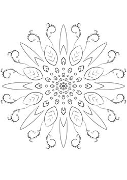 Flower5 free coloring pages for kids
