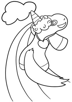 Unicorn free coloring pages for kids