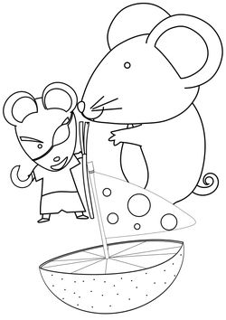 Mouce free coloring pages for kids