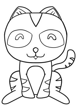 Cat3 free coloring pages for kids