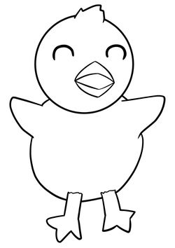 Chick2 free coloring pages for kids