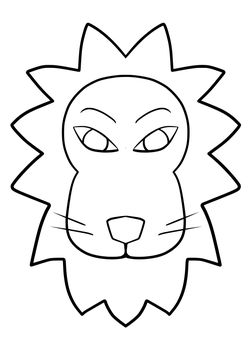 Lion3 free coloring pages for kids
