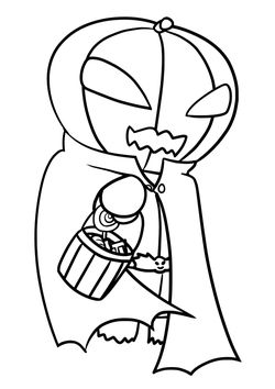 Jackolantern free coloring pages for kids