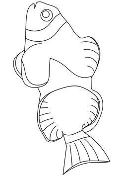 Clownfish free coloring pages for kids