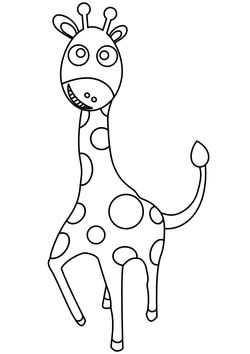 Giraffe coloring pages for kindergarten and preschool kids activity free