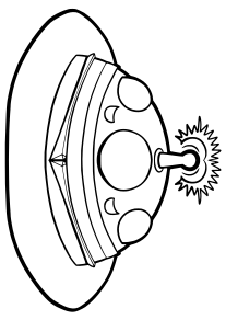UFO coloring pages for kindergarten and preschool kids activity free
