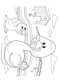 Ducks Family2 free coloring pages for kids