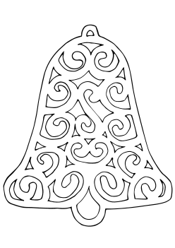 Bell free coloring pages for kids