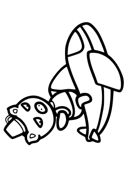 Pig Airplane free coloring pages for kids