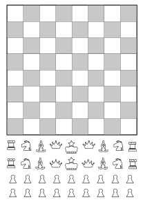 Chess Set free coloring pages for kids