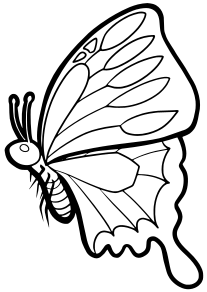 Butterfly11 free coloring pages for kids