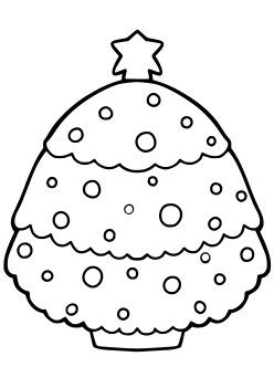 Christmas Tree9 free coloring pages for kids