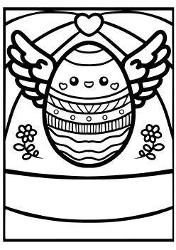 EasterEgg 2 free coloring pages for kids