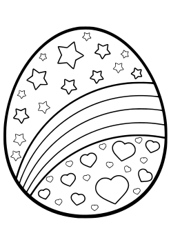 Easter Egg1 free coloring pages for kids