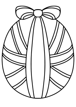 Egg Ribbon free coloring pages for kids