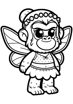 Mountain Fairy 10 free coloring pages for kids