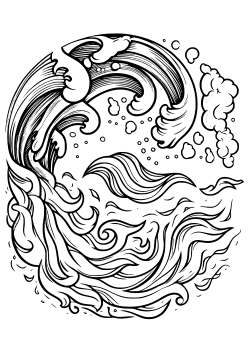 Water VS Fire coloring pages for kindergarten and preschool kids activity free