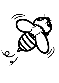 Bee2 free coloring pages for kids