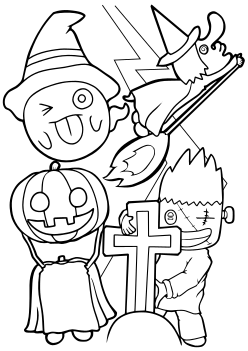 Halloween5 free coloring pages for kids