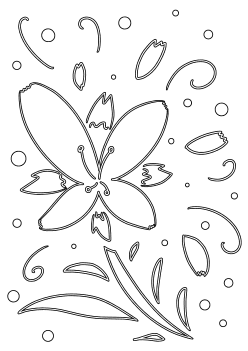 Flower12 free coloring pages for kids