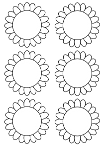 Flower for brooch free coloring pages for kids