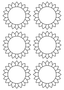 Flower2 for Brooch free coloring pages for kids