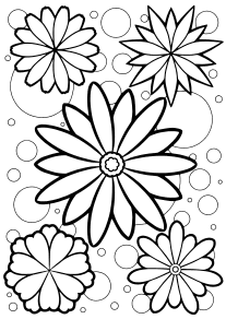 Flower29 free coloring pages for kids