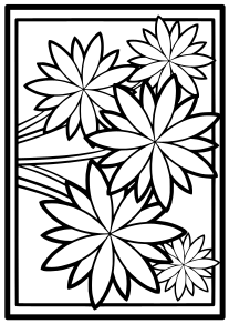 Flower33 free coloring pages for kids
