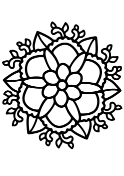 Flower44 free coloring pages for kids
