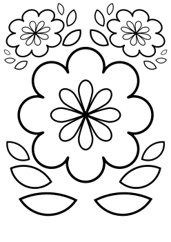Flower45 free coloring pages for kids