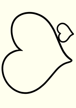 Heart13 coloring pages for kindergarten and preschool kids activity free