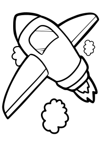 Airplane2 free coloring pages for kids