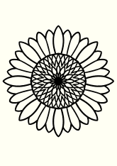 Sunflower3 coloring pages for kindergarten and preschool kids activity free