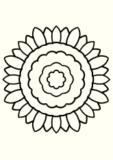 Sunflower4 free coloring pages for kids