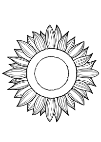 Sunflower7 free coloring pages for kids