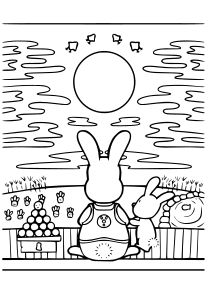 Jugoya Moon free coloring pages for kids