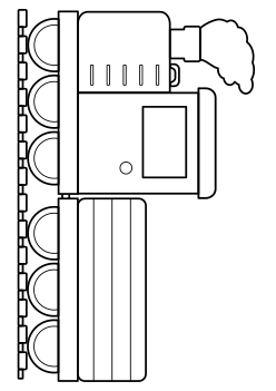 Locomotive free coloring pages for kids