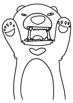 Bear2 free coloring pages for kids