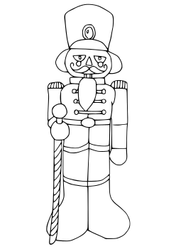 Soldier Doll free coloring pages for kids