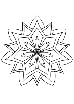 Mandala25 free coloring pages for kids