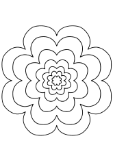 Flower Mandala33 free coloring pages for kids