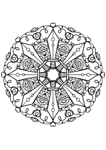 Mandala44 After war free coloring pages for kids