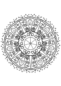 Mandala47 free coloring pages for kids