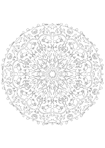 Mandala54 free coloring pages for kids