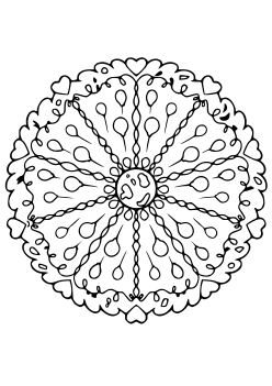 Mandala65 coloring pages for kindergarten and preschool kids activity free