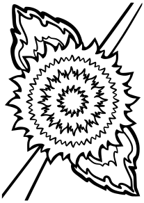 Mandala58 Sun Flower free coloring pages for kids