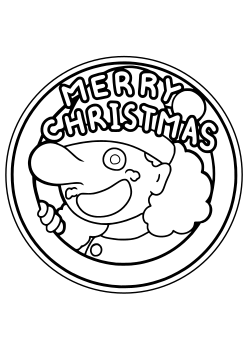 Merry Christmas 4 free coloring pages for kids