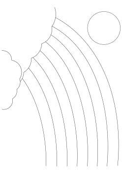 Rainbow3 free coloring pages for kids