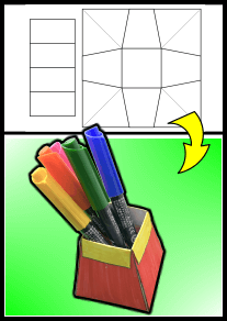 Pen Stand free coloring pages for kids