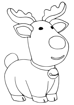Reindeer9 free coloring pages for kids
